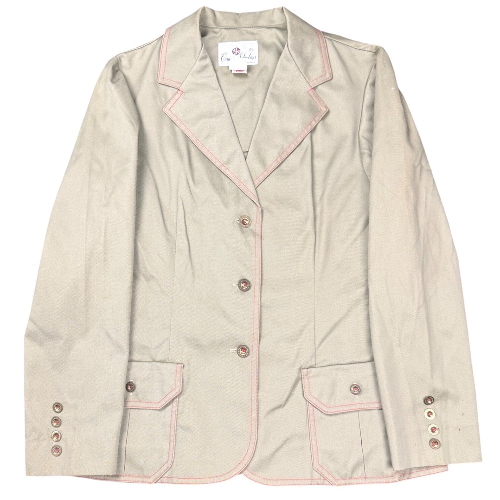 Country Sundowners Country Miss‎ Blazer Jacket Made USA Vintage Womens Size 10